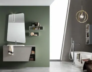 Mobile da Bagno sospeso in melaminico E-Ly 78 di Arcom