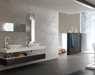 Mobile da Bagno sospeso laccato opaco Goya 29 di Arcom