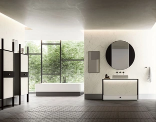 Mobile da Bagno Honey 00 in Laminam Statuarietto di Cerasa