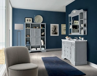 Mobile da Bagno Paestum 01 in Frassino laccato di Cerasa