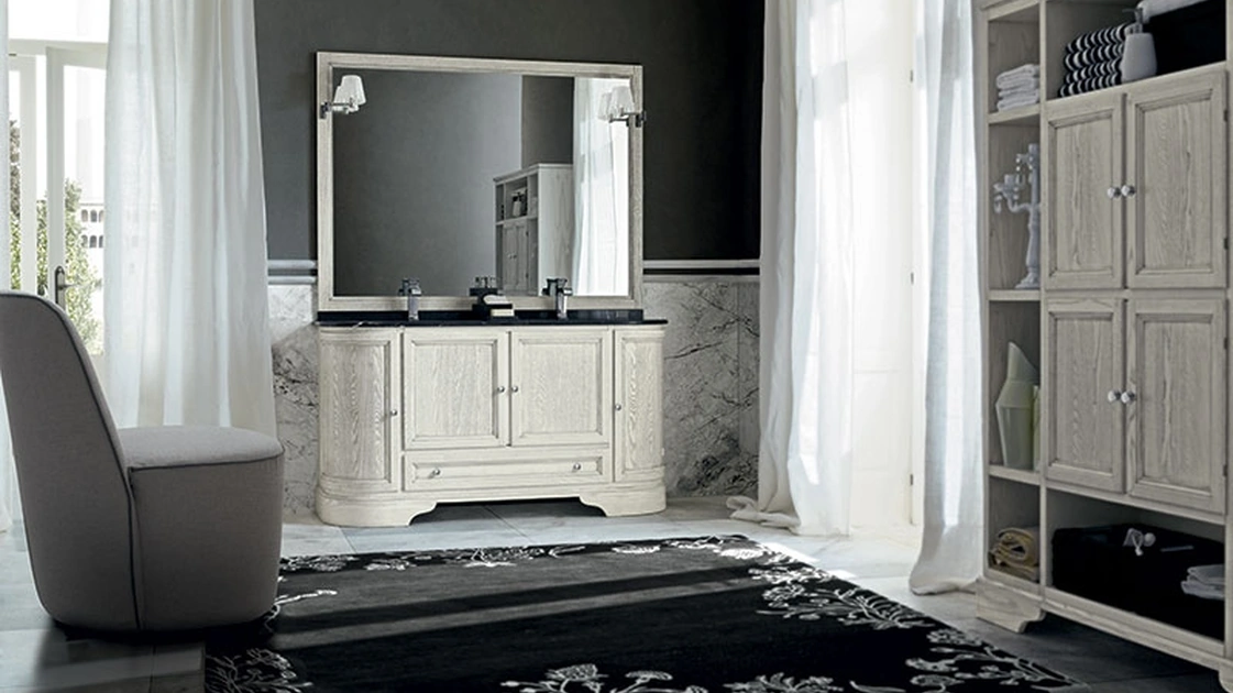 Mobile da Bagno Paestum 02 in Frassino laccato di Cerasa