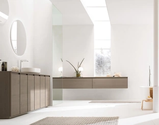 Mobile da Bagno Shape 07 in rovere orzo di Arcom