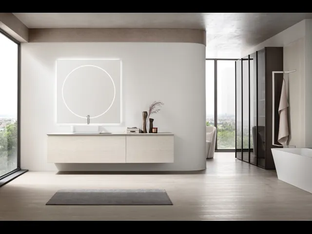 Mobile da Bagno sospeso Soul 21 in rovere di Arcom