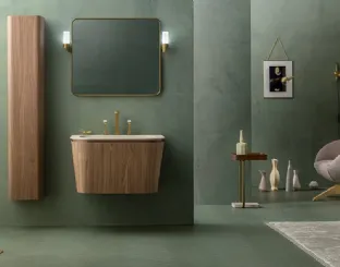 Mobile da Bagno Suede in Noce Canaletto di Cerasa