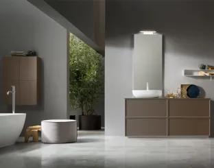 Mobile da Bagno a terra Vanity 13 in laccato opaco di Arcom