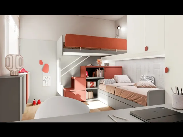 Cameretta Layout 16B di Doimo Cityline