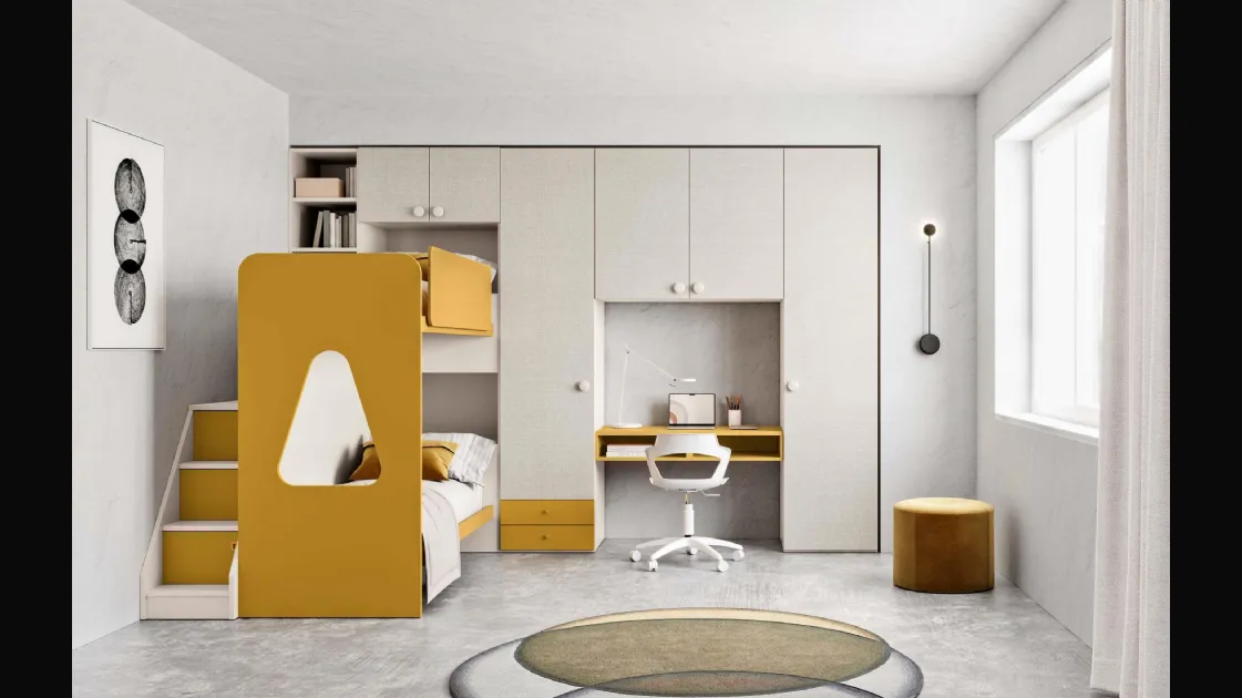 Cameretta a soppalco Next 19 di Corazzin