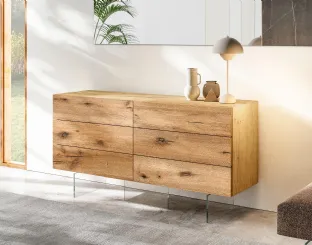 Comò 36e8 0649 in legno centenario di Lago