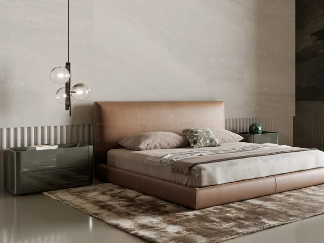 Comodino Arragan in laccato lucido di Bonaldo