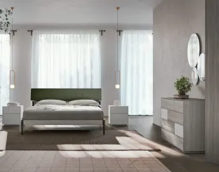 Comodino moderno laccato opaco Gruppo Klee 02 di Orme