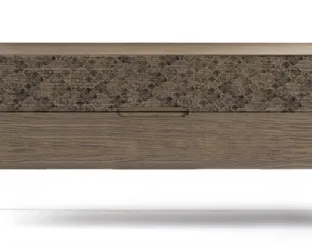 Comò Icon's 101 Damasco in legno con stampa decorativa di Devina Nais