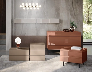 Gruppo Notte Live in laccato opaco e lucido di Morassutti