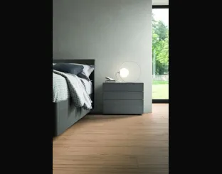 Comodino in legno di Rovere fumo Halifax di Morassutti