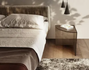 Comodino in vetro Snip 2129 di Lago