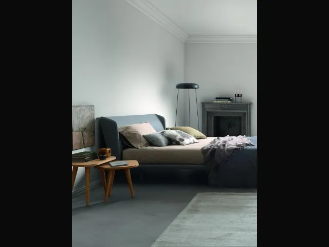 Comodino tavolino in legno di Rovere Avana Stone di Morassutti