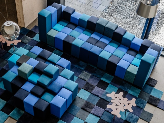 Salotto componibile in tessuto Do-Lo-Rez di Moroso