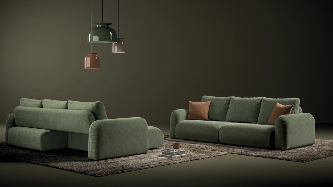 Divano lineare Flow di Biba Salotti