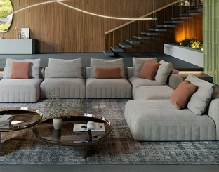 Divano con penisola Gibson di Cattelan Italia