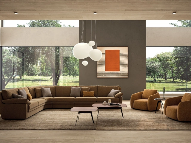 Divano angolare Piuma di Biba Salotti