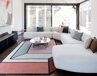 Salotto con penisola Tender di Moroso