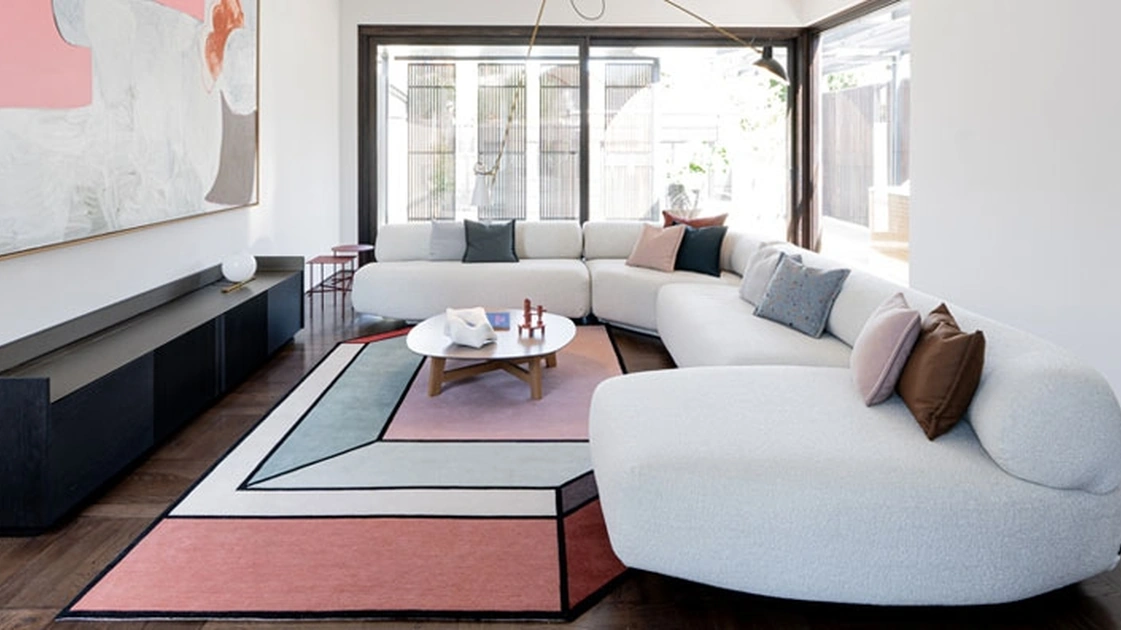 Salotto con penisola Tender di Moroso