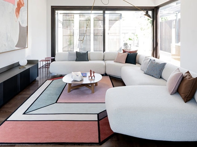 Salotto con penisola Tender di Moroso