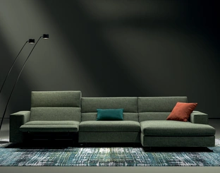 Divano relax con penisola Vision di Biba Salotti