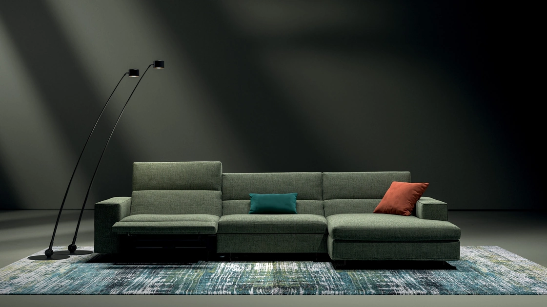 Divano relax con penisola Vision di Biba Salotti