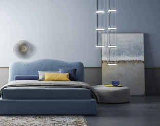 Letto imbottito Hollis di Biba Salotti