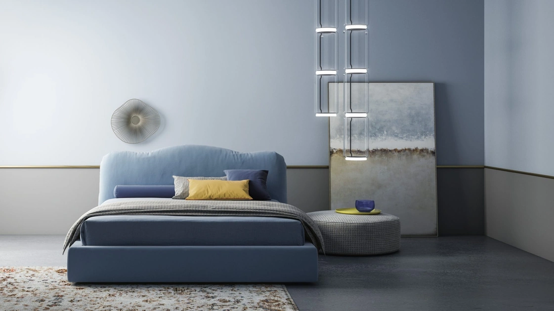 Letto imbottito Hollis di Biba Salotti