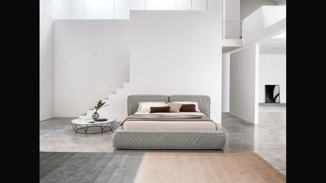 Letto in tessuto Fluff di Bonaldo