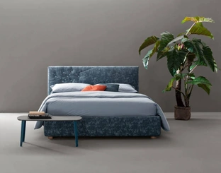 Letto matrimoniale imbottito Bloom di Bside