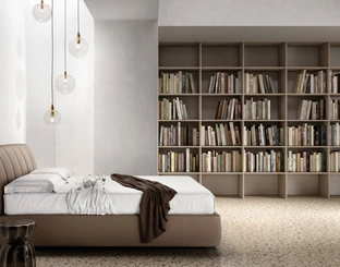 Letto imbottito con testiera trapuntata Premium di Bside