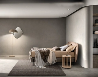 Letto in tessuto con testiera Set di Bside
