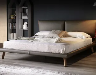 Letto imbottito con testiera Adam di Cattelan Italia