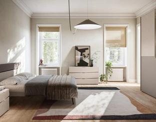 Letto con testiera Contra Night 06 di Orme