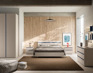 Letto con testiera Elga Night 04 di Orme