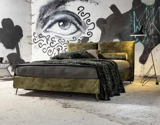 Letto con testiera Gaber di Veneran