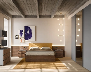 Letto con testiera imbottita Gap Night 15 di Orme