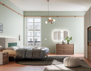 Letto matrimoniale Giako Basic 11 con testiera di Orme