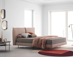 Letto moderno imbottito Icaro di Biba Salotti