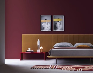 Letto con testiera personalizzabile Infinity di Biba Salotti