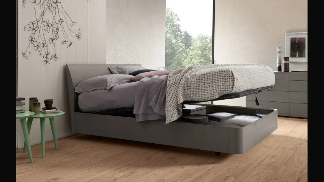 Letto con contenitore Kingda di Morassutti