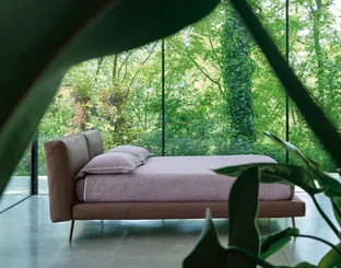 Letto imbottito Kuna di Noctis