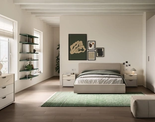 Letto in tessuto Lucas Night 10 di Orme