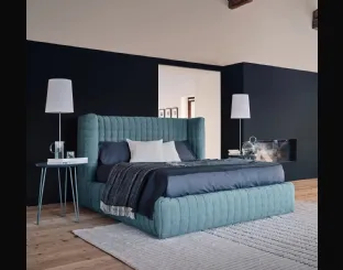 Letto in tessuto imbottito Nest di Gervasoni