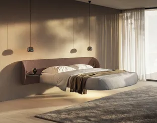 Letto Roundy Fluttua 2907 di Lago