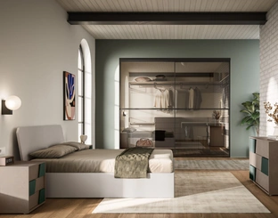 Letto matrimoniale Scudo Night 20 di Orme