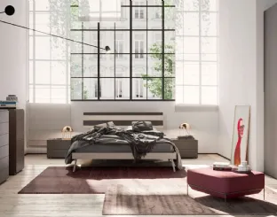 Letto con testiera moderna Segno di Orme