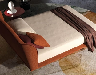 Letto in tessuto Shell di Biba Salotti